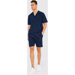 👉 Short sleeve s marine Tall Waffle Shirt And Set, Navy