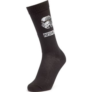 👉 Sock zwart unisex grijs Men's Storm Trooper Face Sports Socks - Black UK 4-7.5 5059479695397