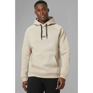 Man Active Trainingspak Met Overhead Hoodie, Taupe