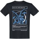 👉 Shirt mannen m zwart blauw wit Yu-Gi-Oh! - Blue Eyes White Dragon T-shirt 8718526364019