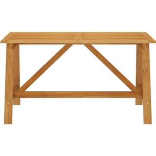 👉 Terrastafel acaciahout One Size GeenKleur Tuintafel 140x70x73,5 cm massief 8720286143391