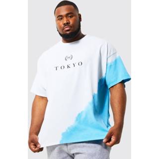 👉 Plus Tie Dye Tokyo City Print T-Shirt, White