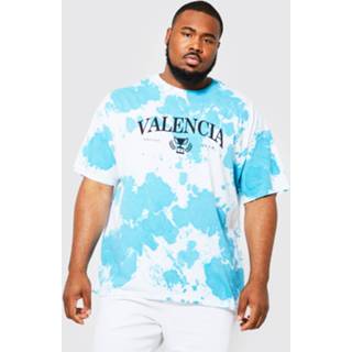 Plus Tie Dye Valencia City Print T-Shirt, White