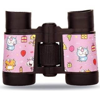 Verrekijker roze active kinderen 4x30 telescoop vogels kijken naar geschenken voor (cartoon roze)