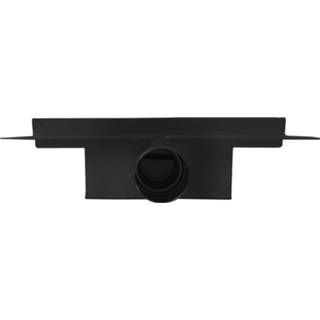 👉 Doucheput zwart Aquasplash Pozo met Zijuitlaat en Flens 15 cm Mat 8719304923657