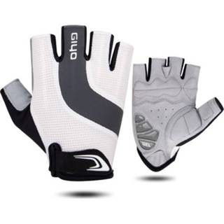 👉 Glove grijs gel m active GIYO S-14 Bicycle Half Finger Gloves Shock Absorbing Palm Pad Gloves, Size: M(Gray)