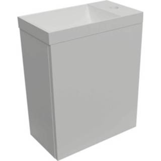 👉 Fonteinset glans wit Aquasplash Luna 54,3x39,7x21,8 cm Met Marble Fontein Zonder Overloop 8720104401559