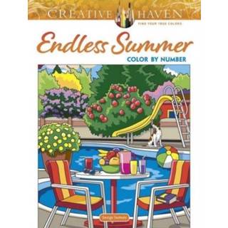 👉 Engels Creative Haven Endless Summer Color by Number 9780486848891