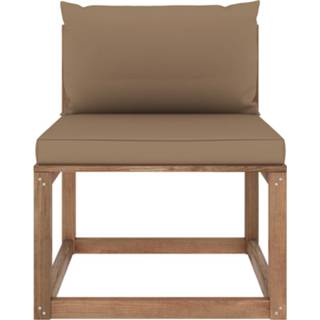 👉 Active Tuinmiddenbank pallet met taupe kussens 8720286322567