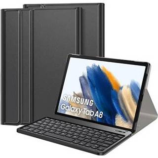 👉 Bluetooth toetsenbord zwart Samsung Galaxy Tab A8 10.5 (2021) Hoesje - 5712580112701