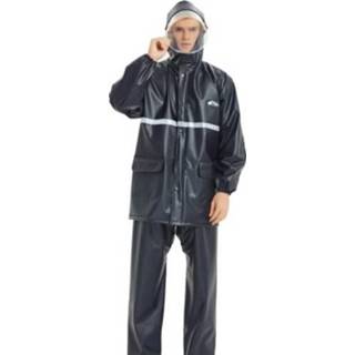 👉 Regenjas l active Volwassen Anti-Riot HD Double Brim Raincoat Rainbants Sets, Grootte: (Navy)