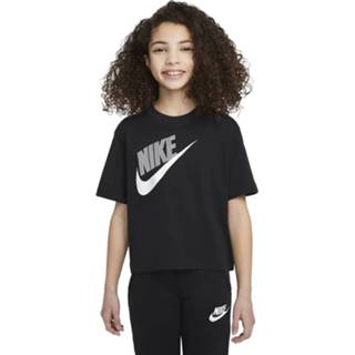 👉 Damesshirt m vrouwen zwart Nike Essential dames shirt