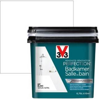 👉 Wit V33 renovatie perfection badkamer zijdeglans 0,75l 3153895124300