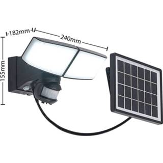 👉 Wandspotje Prios Kalvito LED wandspot solar sensor 2-lamps 4251911736564