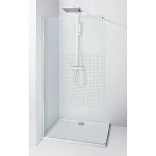 👉 Douchewand transparant Allibert Lago Walk-In 90x195cm kleine vierkantjes 5411747145704