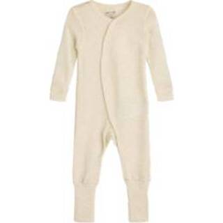 👉 Dag crème wolmix pasgeborene meisjes beige Hust&Claire slaap overall 5711135495139