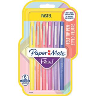 👉 Fineliner pastel active 6 Fineliners Paper Mate Flair 3026981372766