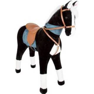 👉 Zwart polyester small XL foot ® Staand paard met geluid, 4020972111784