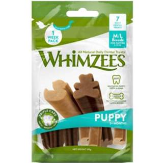 👉 Hondensnack Whimzees Puppy Dental sticks - M/L 7 stuks 8718627754726