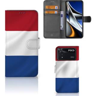 👉 Nederlandse vlag Xiaomi Poco X4 Pro 5G Bookstyle Case 8720632834638