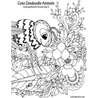 👉 Engels Cute Zendoodle Animals Coloring Book for Grown-Ups 2 9781729763346