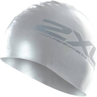 Badmuts silicone One Size zilver 2XU Swim Cap - Badmutsen 9336340048633