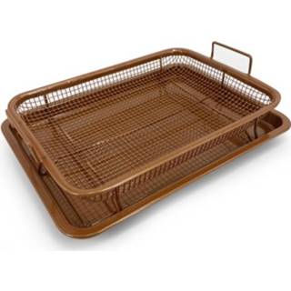 👉 Oven active bakken roestvrij stalen bakpan afvoer de olievorm, specificatie: vierkant brons