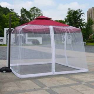 👉 Parasol wit active HY-0205 300 x 230 cm Outdoor Anti-Mosquito Net Cover, Afmetingen: Vierkante parasols (wit)