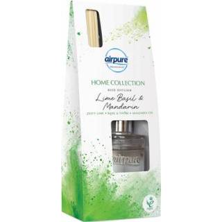 Diffuser limoen reed mannen Airpure Home Collection Lime & Basil Mandarin 100 ml 5060194139134