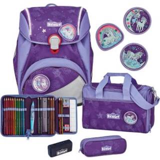 👉 Meisjes paars purper Scout Alpha Safety Light Set 5 stuks - Purple Luna 4007953448473