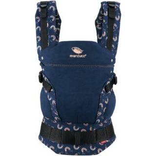 👉 Draagzak blauw meisjes mannen Manduca First Limited Editie Regenboog Night 4250371707985