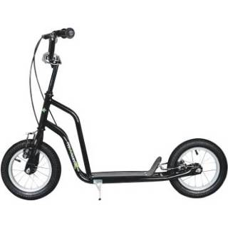 👉 Staal meisjes zwart Muuwmi Scooter Fun AIR 12 inch, 4260341185927