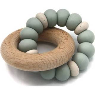 👉 Bijt ring groen jongens grijs The cotton cloud Bijtring Snoepje, 4260708451757
