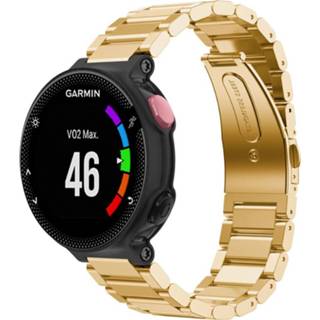 👉 Stalen band goud Strap-it Garmin Forerunner 235 bandje (goud) 8720763431959