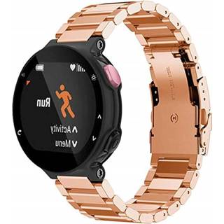 👉 Stalen band goud Strap-it Garmin Forerunner 735xt bandje (rosé goud) 8720763427099