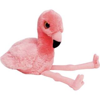 Knuffeldier roze pluche kinderen Flamingo van 23 cm