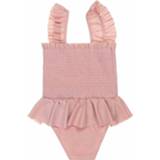 Badpak oudroze meisjes badpak/zwempak smock 8719975828855 8719975828831