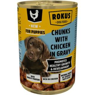 Hondenvoer blik active Rokus Puppy Kip 415 gr 8710862994981