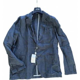 👉 Colbert linnen materiaalmix blauw male mannen Armani Collezioni JCG73S