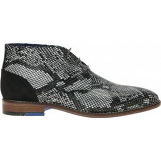 👉 Veterboots leer male print herenschoenen Berkelmans Veterboot 8749111021673