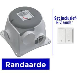 👉 Woonhuisventilator Zehnder Comfofan Silent (randaarde) + Rfz Zender 8717573037235