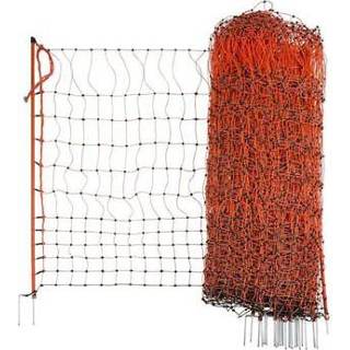 👉 Oranje active Kippennet 112Cm-50M Enkele Pen -Oranje-, Electr 4018653084236