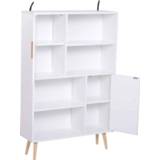 👉 Boeken kast hout active wit HOMdotCOM Boekenkast met 8 vakken naturel hout/wit 80 x 23,5 123cm 4250871275120