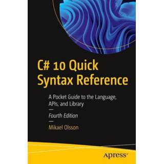 👉 Engels C# 10 Quick Syntax Reference 9781484279809