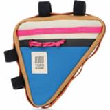 👉 Bike blauw wit zwart One Size Topo Designs - Frame Bag Fietstas maat Size, blauw/wit/zwart 840002873406