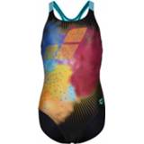 👉 Arena - Girl's Swimsuit Swim Pro Back Placement - Badpak maat 152, zwart