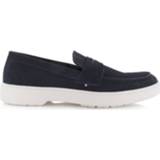 👉 Suede polyester male blauw Tommy Hilfiger Trendy lightweight loafe 8720116782042