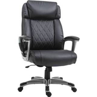 👉 Bureaustoel zwart kunstleer active Vinsetto Massage 6-punts 70 cm x 76,5 124 6011607681657
