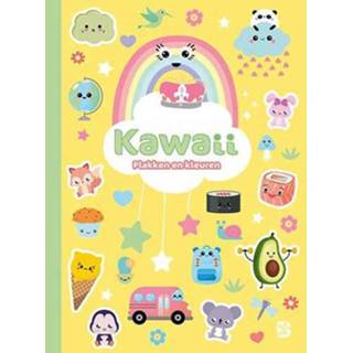 👉 Stickerboek active Uitgeverij ballon kleur- en kawaii 9789403226880
