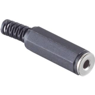 Jack connector zwart active Soldeerbare 2,5mm Stereo (v) - Met Grommet 4017538513113